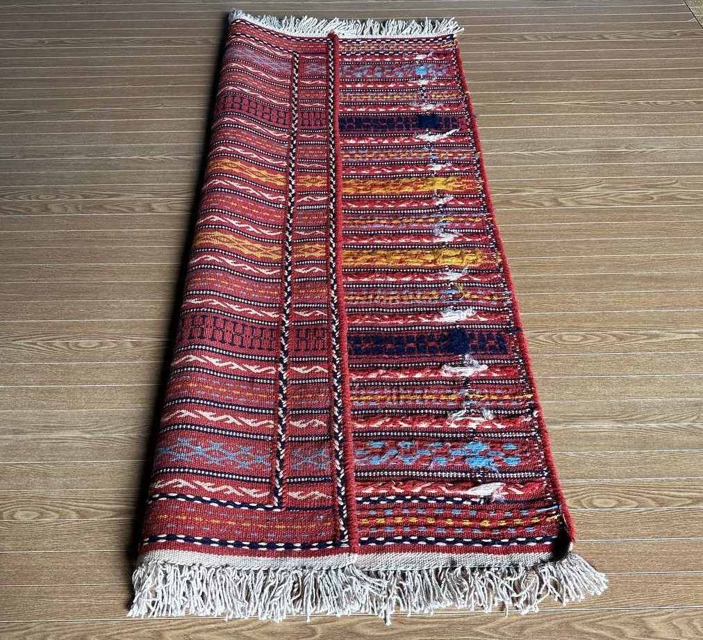 155×103】イラン直輸入☆ホラサン・KHORASAN産キリム・KILIM 155×103】イラン直輸入☆ホラサン・KHORASAN産キリム・KILIM