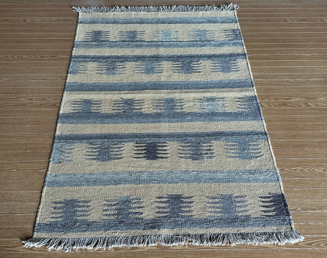 【146ｘ 100】イラン直輸入★シーラーズ産キリム・KILIM■2959-24-H_画像3