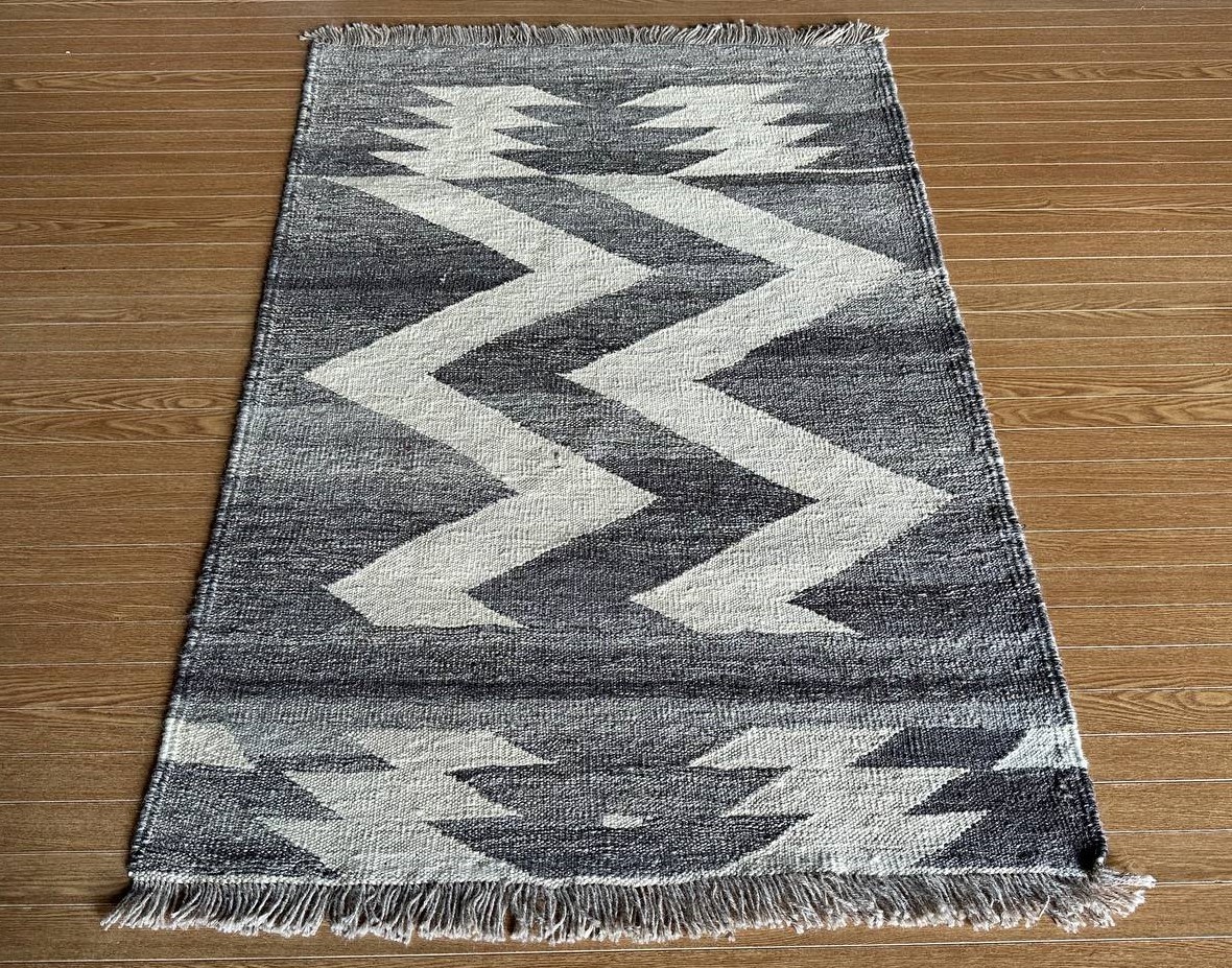 【136×91】イラン直輸入★シーラーズ産キリム・KILIM■3088-15-H_画像3