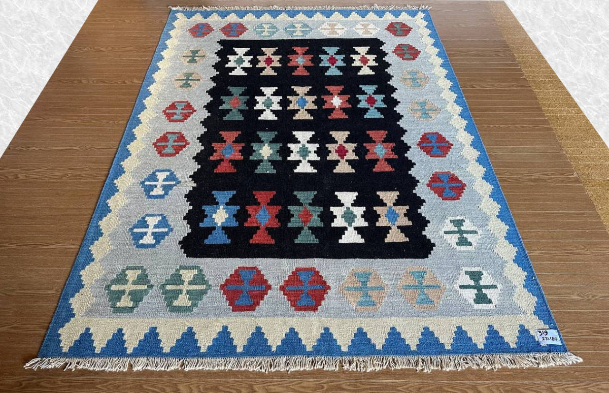 【233×170】イラン直輸入★シーラーズ産キリム・KILIM■3063-75-H