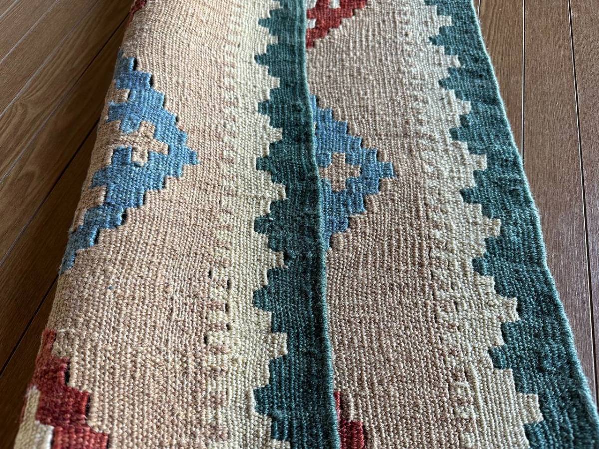 【88 ｘ 56】イラン直輸入★シーラーズ産キリム・KILIM■2922-12-H_画像10