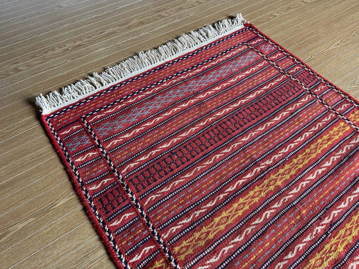 155×103】イラン直輸入☆ホラサン・KHORASAN産キリム・KILIM 155×103】イラン直輸入☆ホラサン・KHORASAN産キリム・KILIM