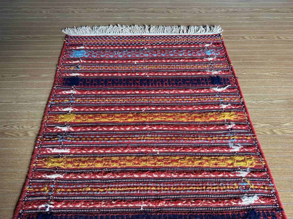 155×103】イラン直輸入☆ホラサン・KHORASAN産キリム・KILIM 155×103】イラン直輸入☆ホラサン・KHORASAN産キリム・KILIM