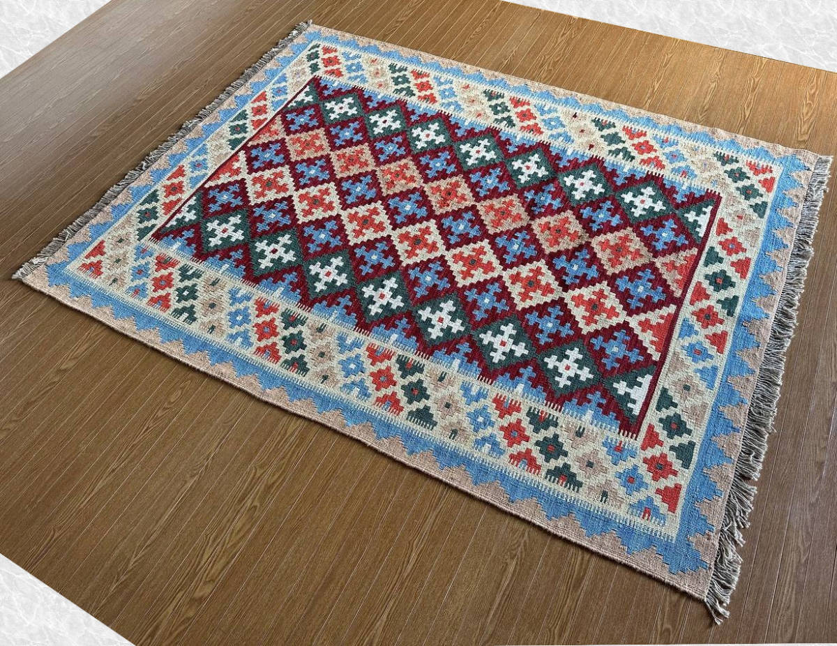 200×153】イラン直輸入☆シーラーズ産キリム・KILIM□3054-50-H 200×153】イラン直輸入☆シーラーズ産キリム・KILIM□3054-50-H