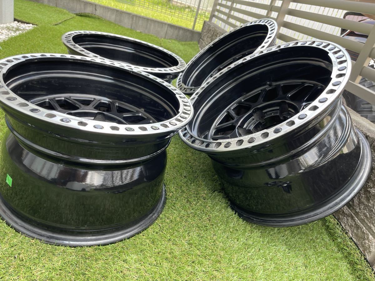 希少 深リム アルミホイール 4本セット 16×10J PCD139.7 希少 深リム アルミホイール 4本セット 16×10J PCD139.7