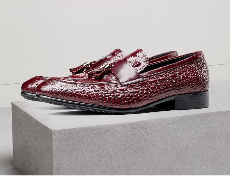 NEW! стандартный кисточка Loafer мужской бизнес обувь натуральная кожа телячья кожа U chip ..wani.! темно-коричневый SE27cm