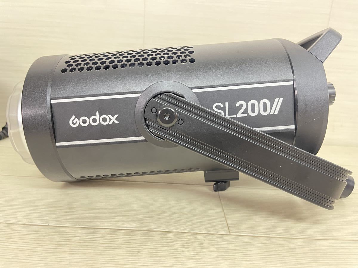 [ML8066]状態良！【godox/ゴドックス】SL200Ⅱ LED ビデオライト VIDEO LIGHT 撮影 電源ケーブル フード付きの画像6