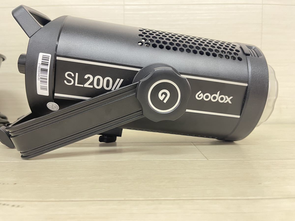 [ML8066]状態良！【godox/ゴドックス】SL200Ⅱ LED ビデオライト VIDEO LIGHT 撮影 電源ケーブル フード付きの画像8