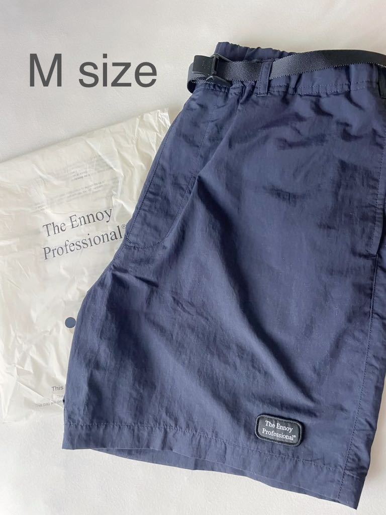 M size ENNOY NYLON EASY SHORTS NAVY エンノイ ナイロン イージー