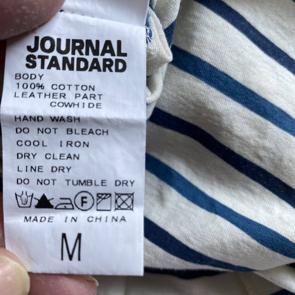 ジャーナルスタンダード JOURNAL STANDARD Tシャツ M 革の画像7
