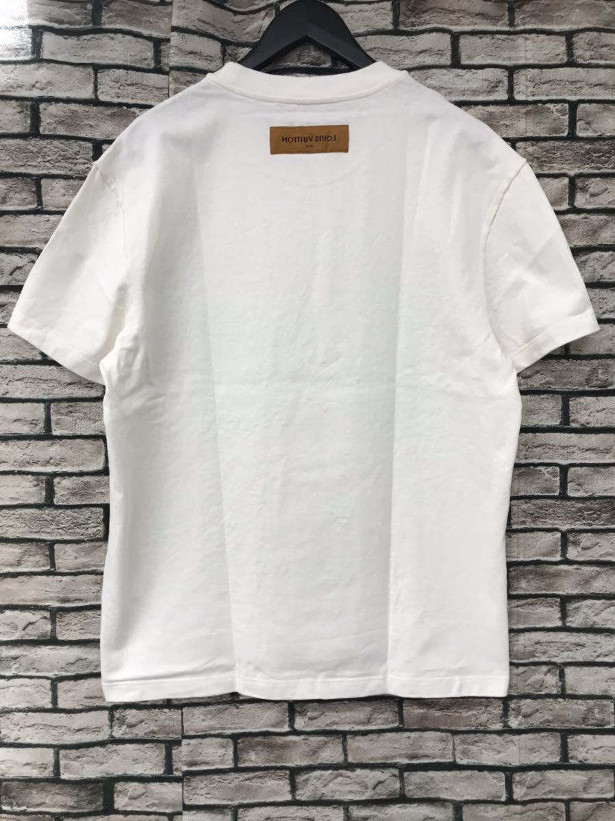 極美品★LOUIS VUITTON ルイヴィトン★22AW RM222M NPL HNY14X LVスプレッドエンブロイダリーロゴTシャツ_画像2