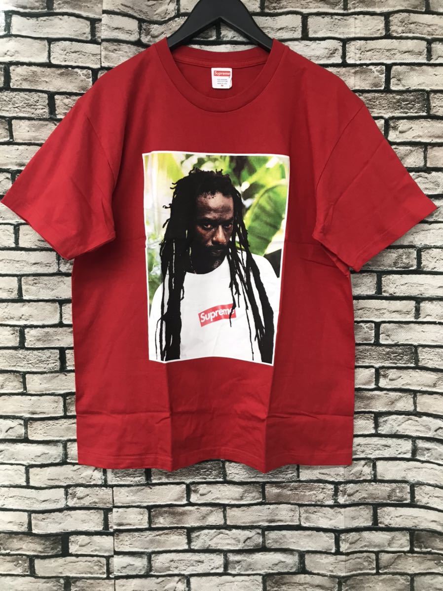 極美品 Supreme シュプリーム 19SS Buju Banton Tee ブジュバントン