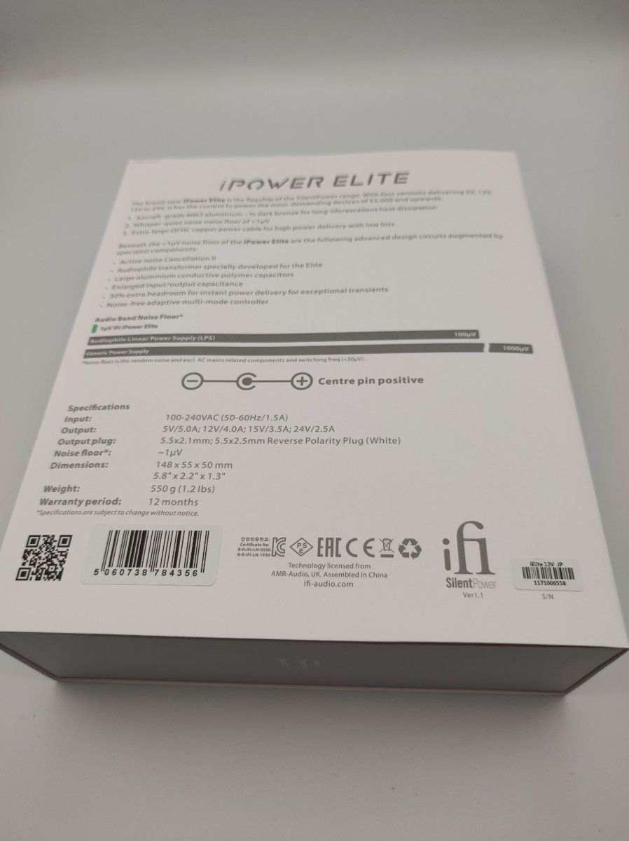 ifi audio iPOWER ELITE 12V 4A 新品同様 国内正規品 アイパワー