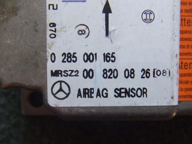  Mercedes Benz W202 airbag computer 0285001165 0018200826 crash sensor C230 C220 C240 Mercedes-Benz