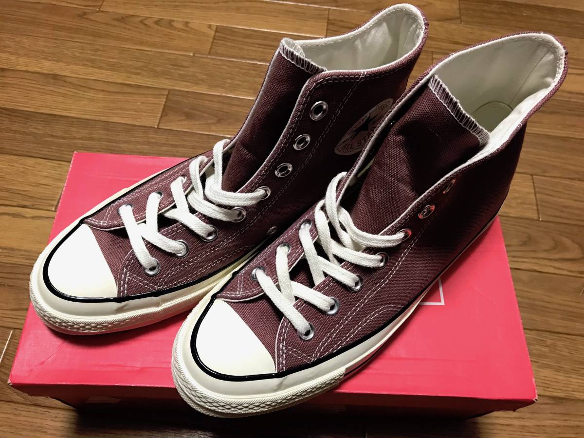 new goods Converse Chuck Taylor 70s CT70 hi 25.0cm US6.5 saddle saddle black small legume adzuki bean zipper Taylor ox 159623c is ikatto red red : Real Yahoo auction salling