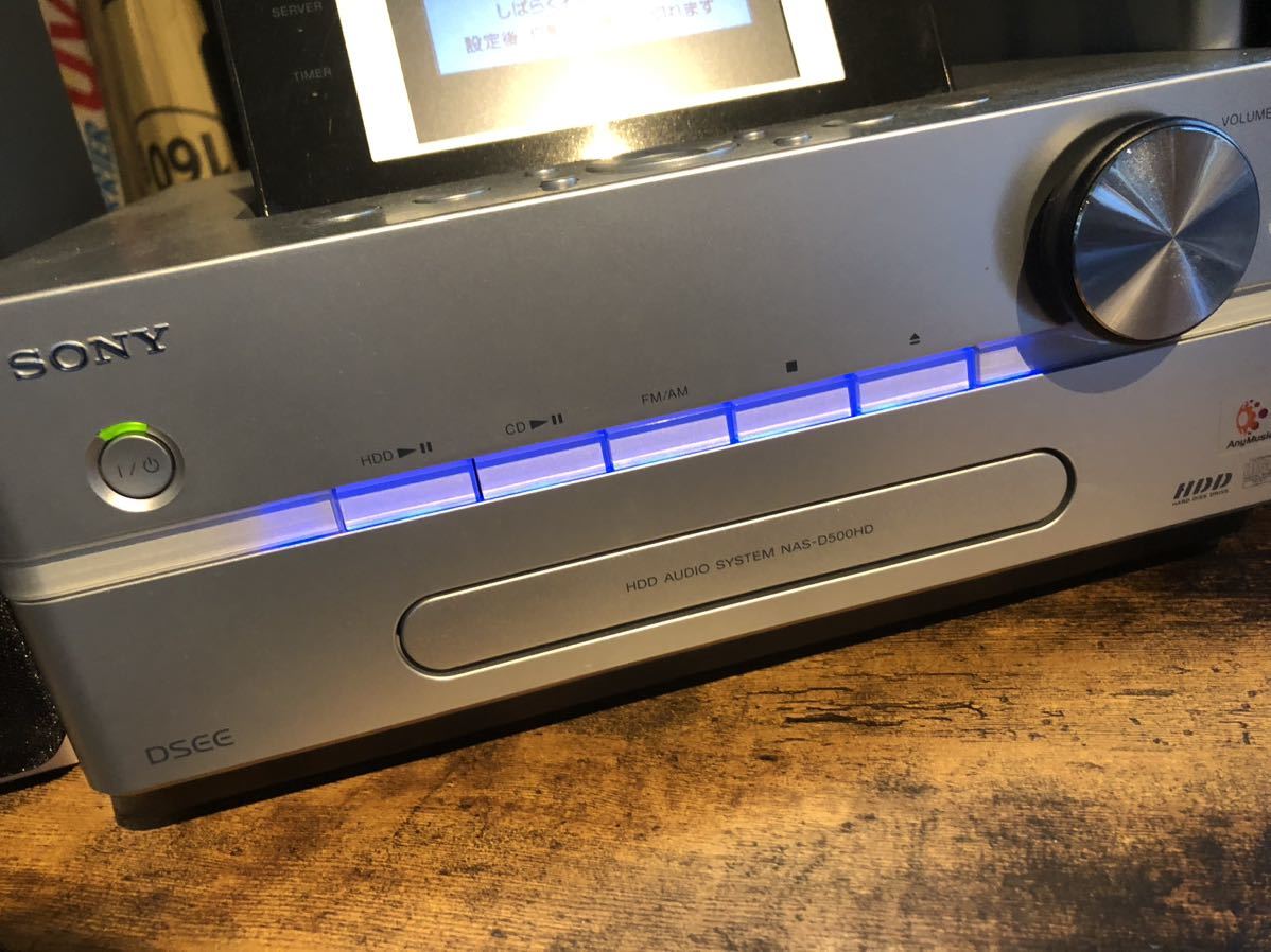 箱有り SONY HCD-D500HD HDD NETWORK AUDIO SYSTEM 内蔵メモリ160GB