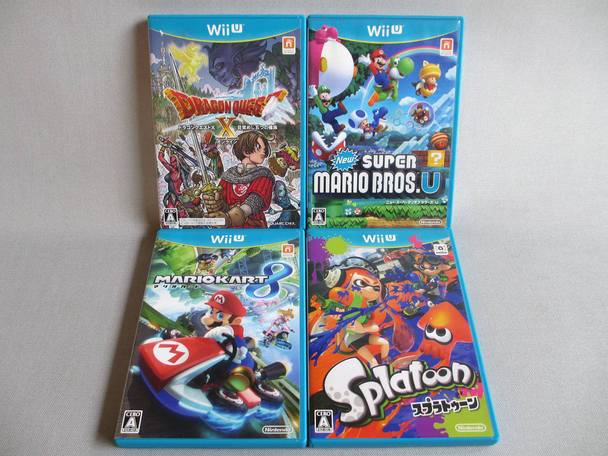 任天堂 WiiU Nintendo ソフト まとめて 4本 中古 ドラクエ スーパー