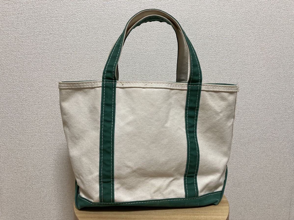 L.L.Bean エルエルビーン トートバッグ キャンバストートバッグ BOAT and TOTE ボートアンドトート USA製 緑　グリーン