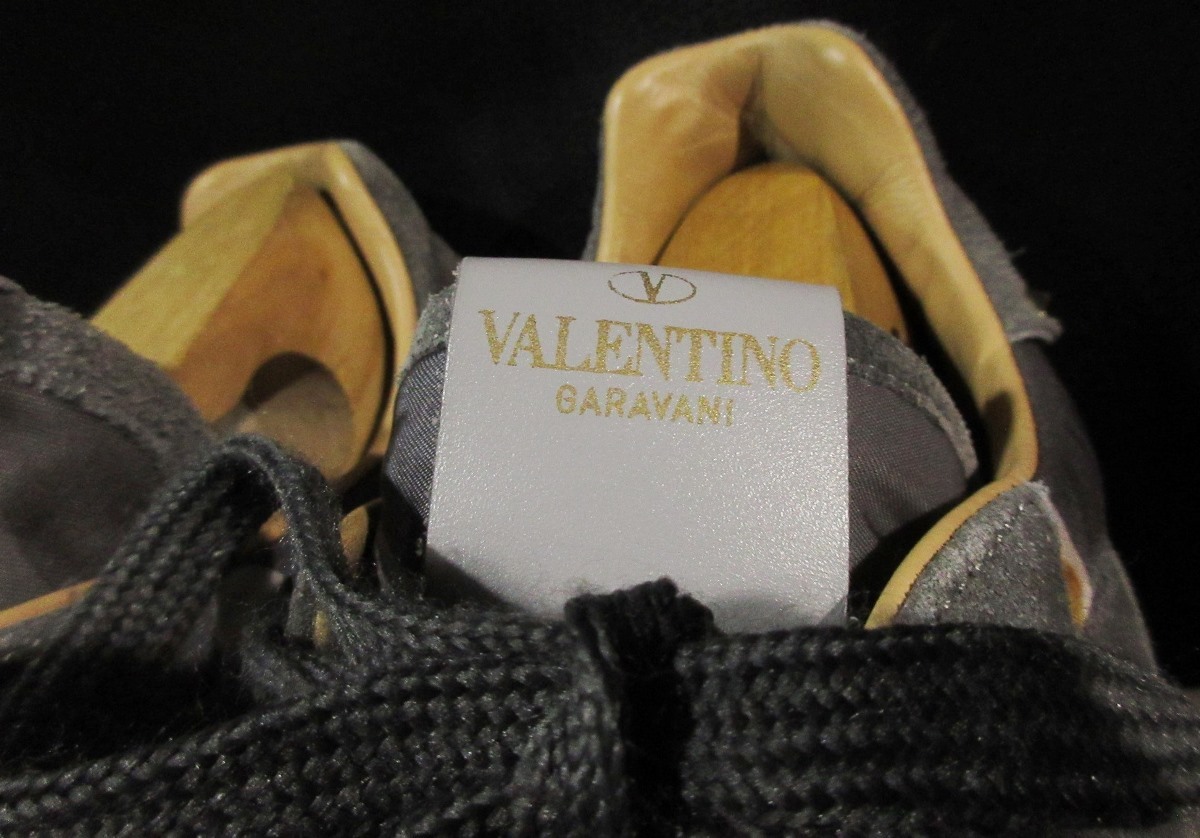 参考定価12万円 イタリア製 ヴァレンティノ ガラバーニ VALENTINO GARAVANI Rockrunner ロックランナー スタッズ カモフラ 迷彩 スニーカー_画像5