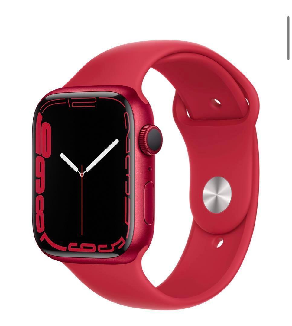 いいスタイル 新品未開封 1円スタート！ Apple GPS 41mm RED PRODUCT 7 Watch スマートウォッチ本体