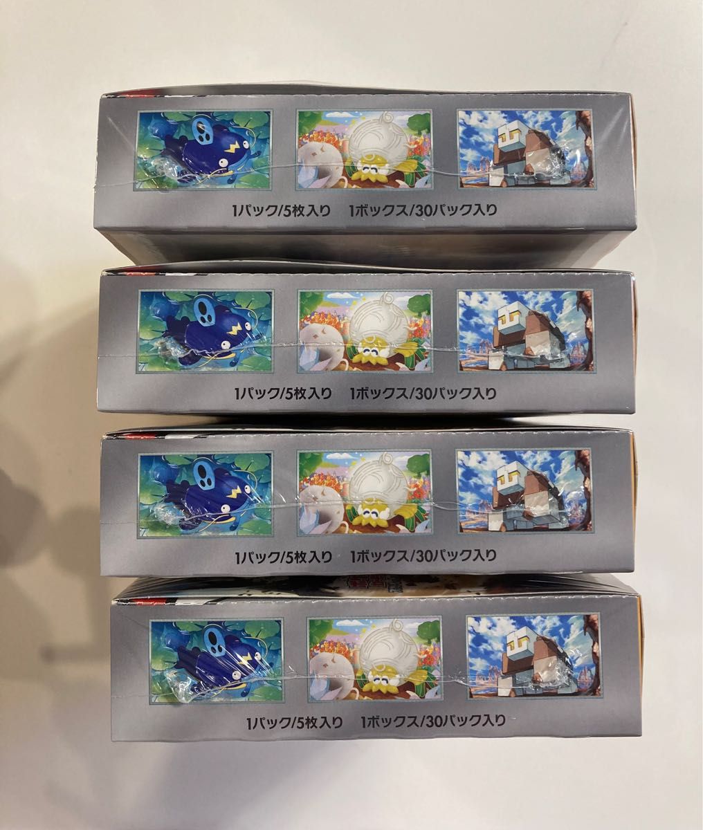 新品 未開封 ポケモンカード クレイバースト 4BOX シュリンク