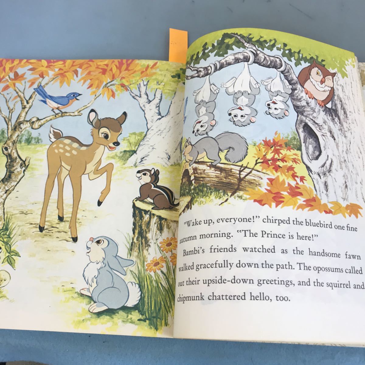 A56-105 a Little Golden Book WALT DISNEY'S Aamdi Friends of the Forest_画像5