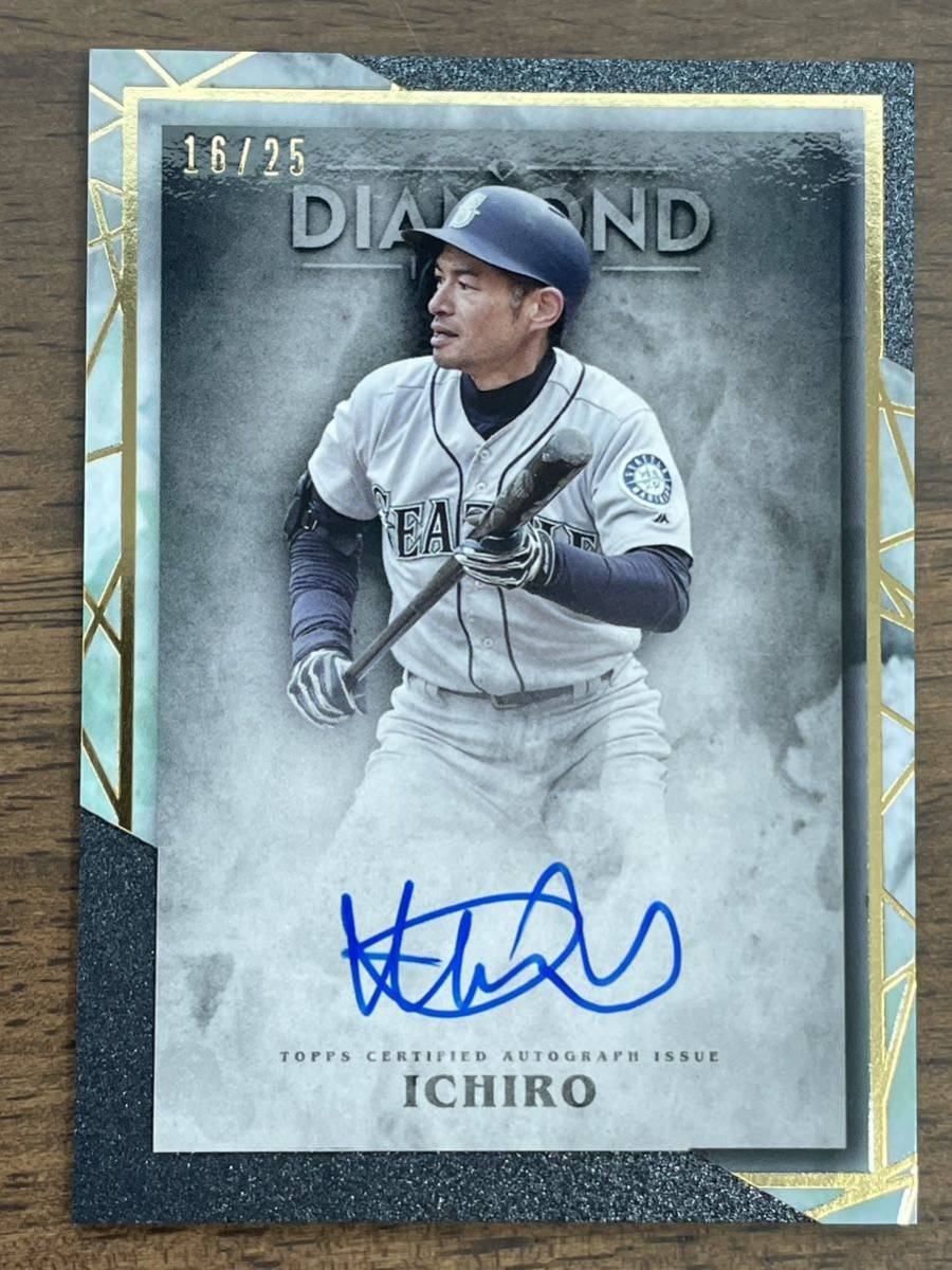 2022 TOPPS DIAMOND ICONS 直書き AUTO /25 ICHIRO MARINERS(p1063690776)_画像1