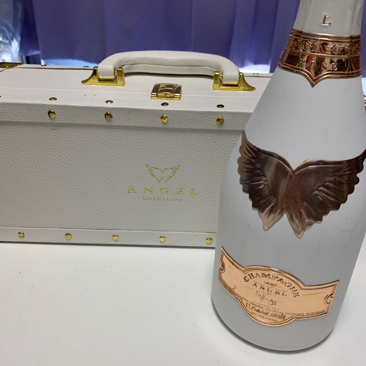 ANGEL CHAMPAGNE エンジェル空箱空瓶 美品 - 置物