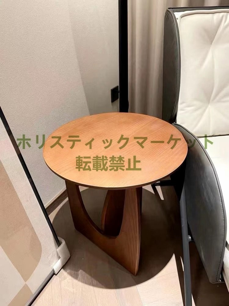 人気新品 サイドテーブル アーチテーブル 円型 シンプル 木製 北欧風 リビングサイドテーブル ナチュラル インテリア おしゃれ A189_画像2