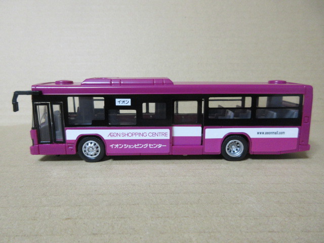 ★新品　イオン特注　★イオンショッピングセンターバス　Aeon SC Bus　ISUZU　★ダイヤペット製　長さ16cm　1/64_画像1