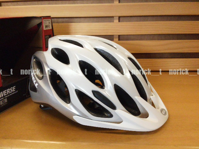 BELL 自転車用ヘルメット TRAVERSE AF トラバース アジアンフィット UA 54-61cm ホワイト/シルバー 白 サイクル用