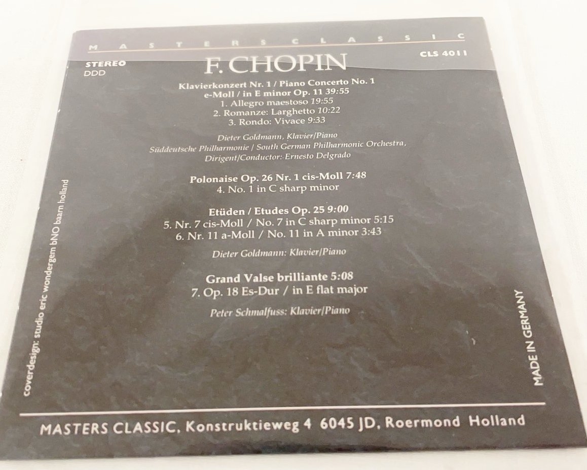 クラシックCD9枚 ラベル ビゼー シュトラウス モーツァルト ショパン チャイコフスキー シューベルト バッハ グリーグ ベートーヴェン_画像5