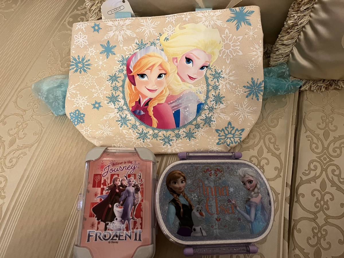 ディズニー アナ雪 トートバッグ お弁当箱 バッグ Disney アナと雪の女王 アナ エルサ オラフの画像4