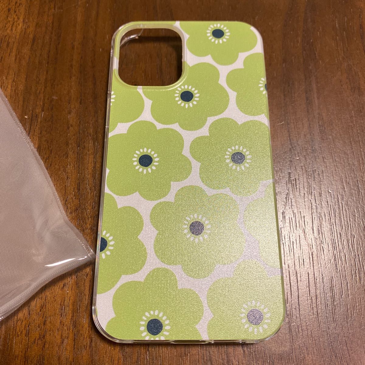 【在庫売り尽くし】 iPhoneケース スマホケース カバー iPhone 12miniケース 黄緑 花柄 ケース