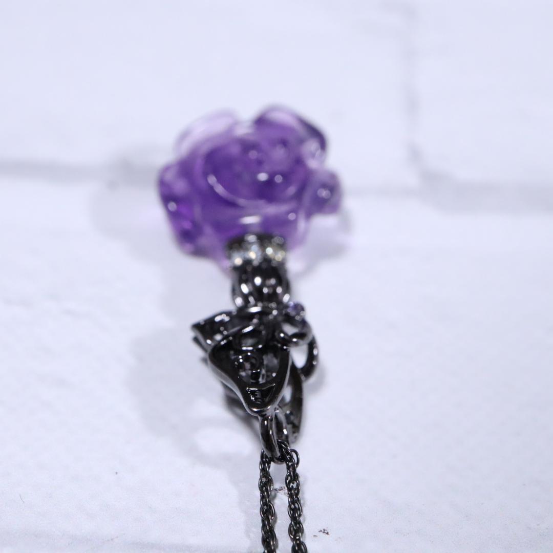 匿名配送】ANNA SUI アナスイ ネックレス 黒 蝶 バラ 紫|Yahoo 匿名配送】ANNA SUI アナスイ ネックレス 黒 蝶 バラ 紫|Yahoo