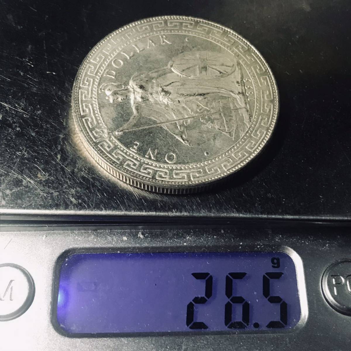 イギリス 銀貨 1899年 香港 イギリス 貿易銀 壹圓 銀貨 ONE DOLLAR 古