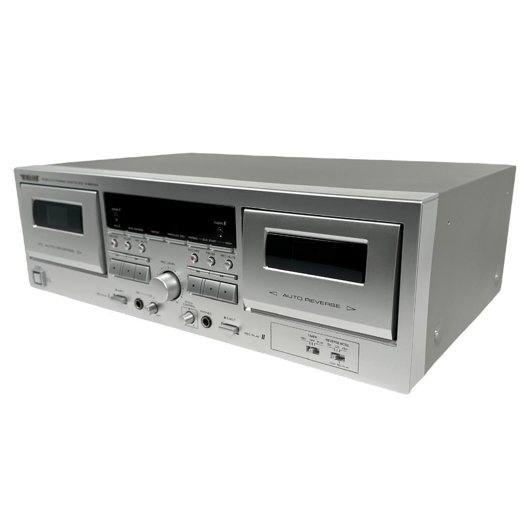 優良動作品 TEAC ダブルオートリバースカセットデッキ W-890RMK2-S-