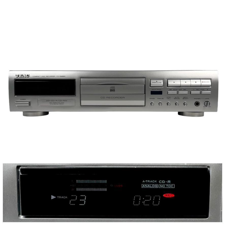 優良動作品 TEAC CDレコーダー シルバー CD-RW890-S-