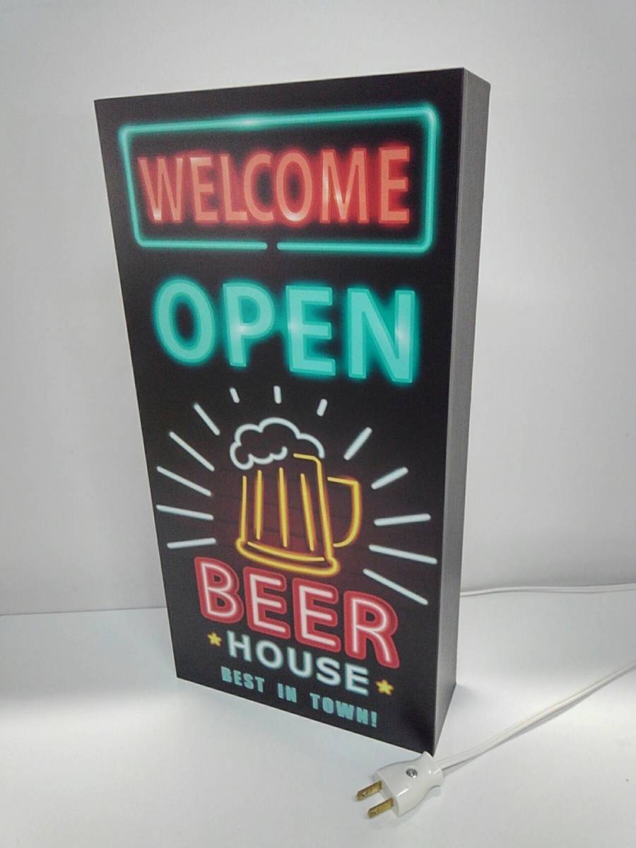 ついに再販開始！】 【Lサイズ】BEER 生ビール 電光看板 電飾看板