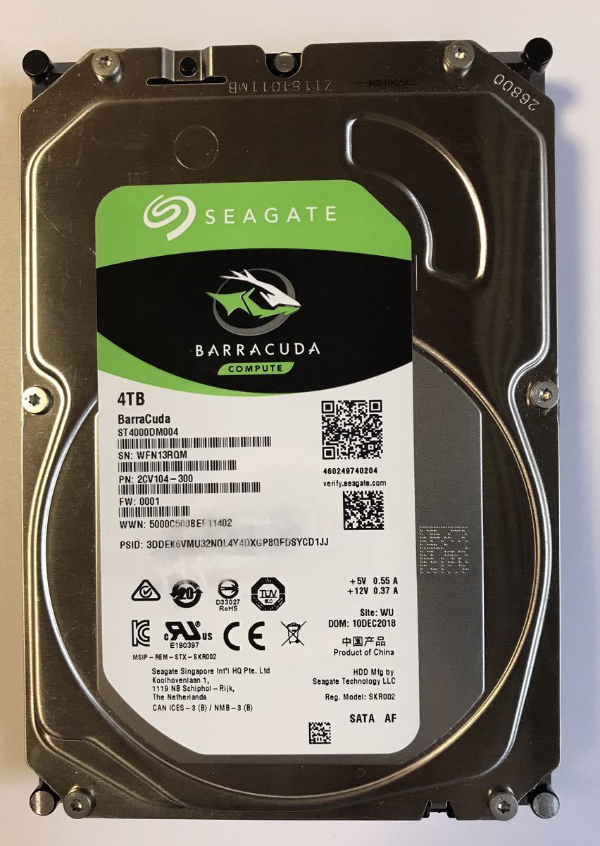 ⑤SEAGATE/シーゲートBARRACUDA 3.5インチSATA HDD ハードディスク