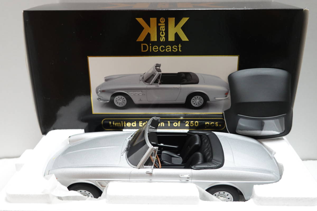 ☆レア250台限定☆KK scale 1/18 フェラーリ 275 GTS Pininfarina Spyder 1964 alloy rims silver☆230805