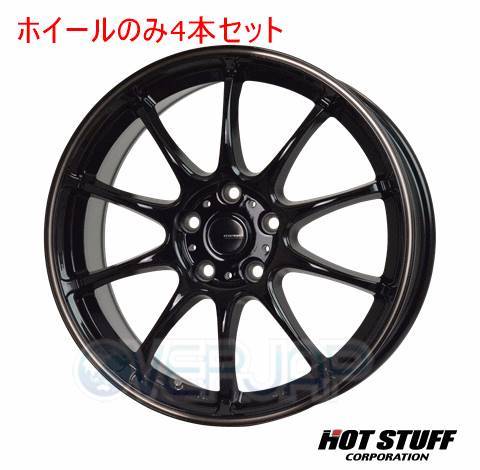 4本セット HOT STUFF G.speed P-07 ブラック&ブロンズクリア (BK/BR) 16インチ 6.5J 100/5 48 レガシィB4 BM9_画像1