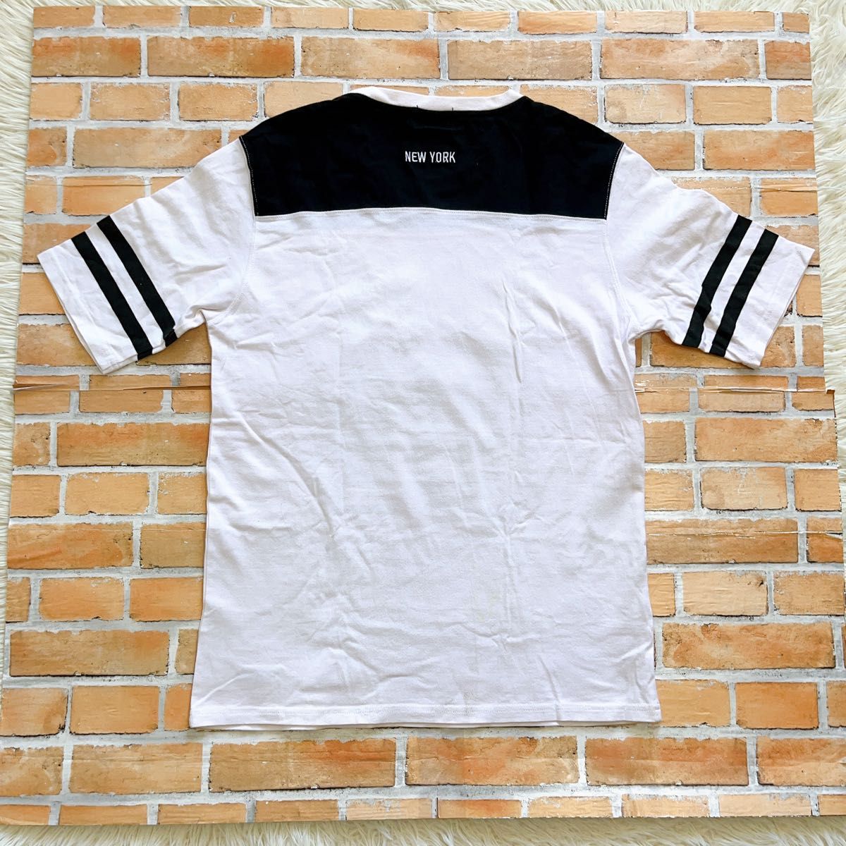 ポニー PONY NYC オーバーサイズTシャツ XL 白×黒 新品未使用