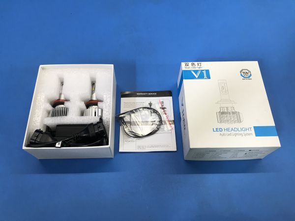 未使用【 V1 】LED HEADLIGHT ヘッドライト 6000K カー用品 車用品 60の画像1