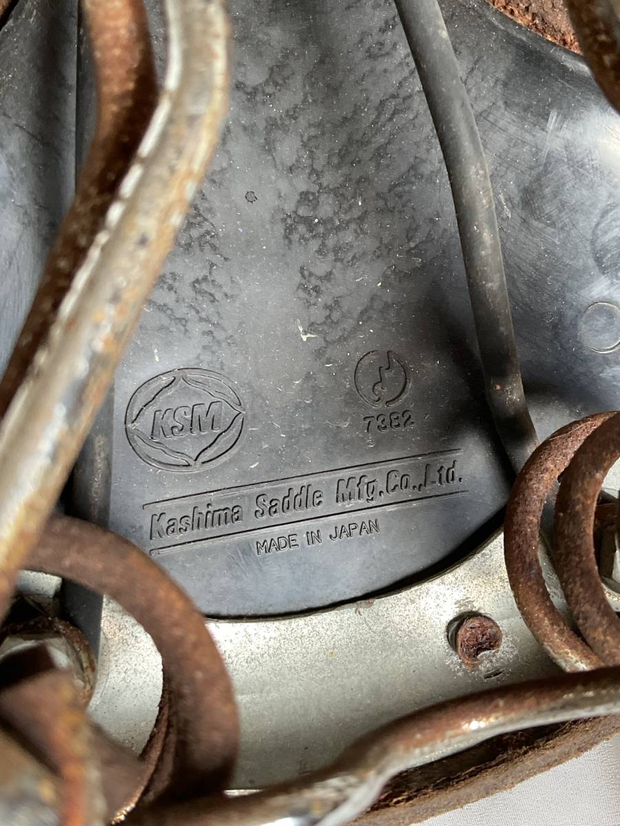 昭和レトロ 加島 革サドル「KSM Kashima Saddle 」|Yahoo 昭和レトロ 加島 革サドル「KSM Kashima Saddle 」|Yahoo