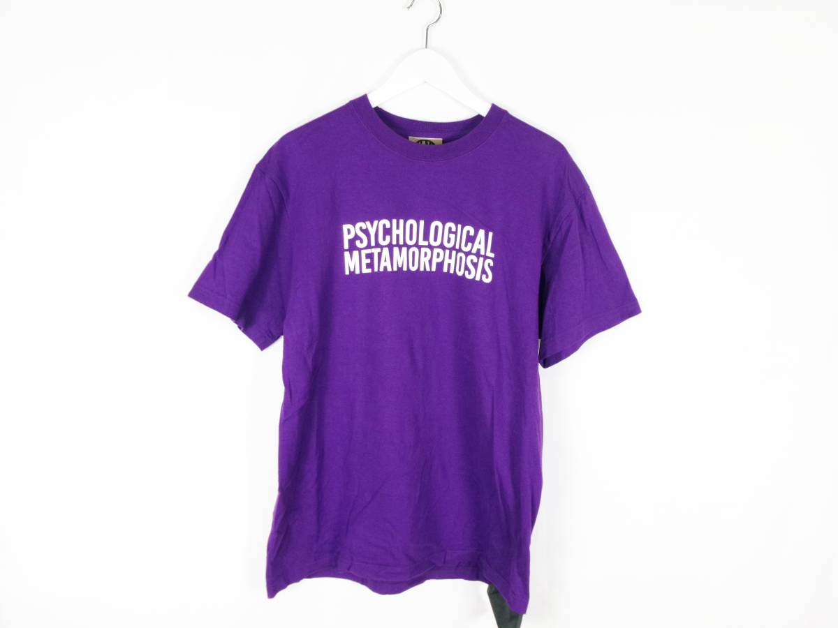 サイコロジカルメタモーフォーセス PSYCHOLOGICAL METAMORPHOSIS Tシャツ オーバーサイズ ロゴプリント 半袖 L メンズ 中古 /EV