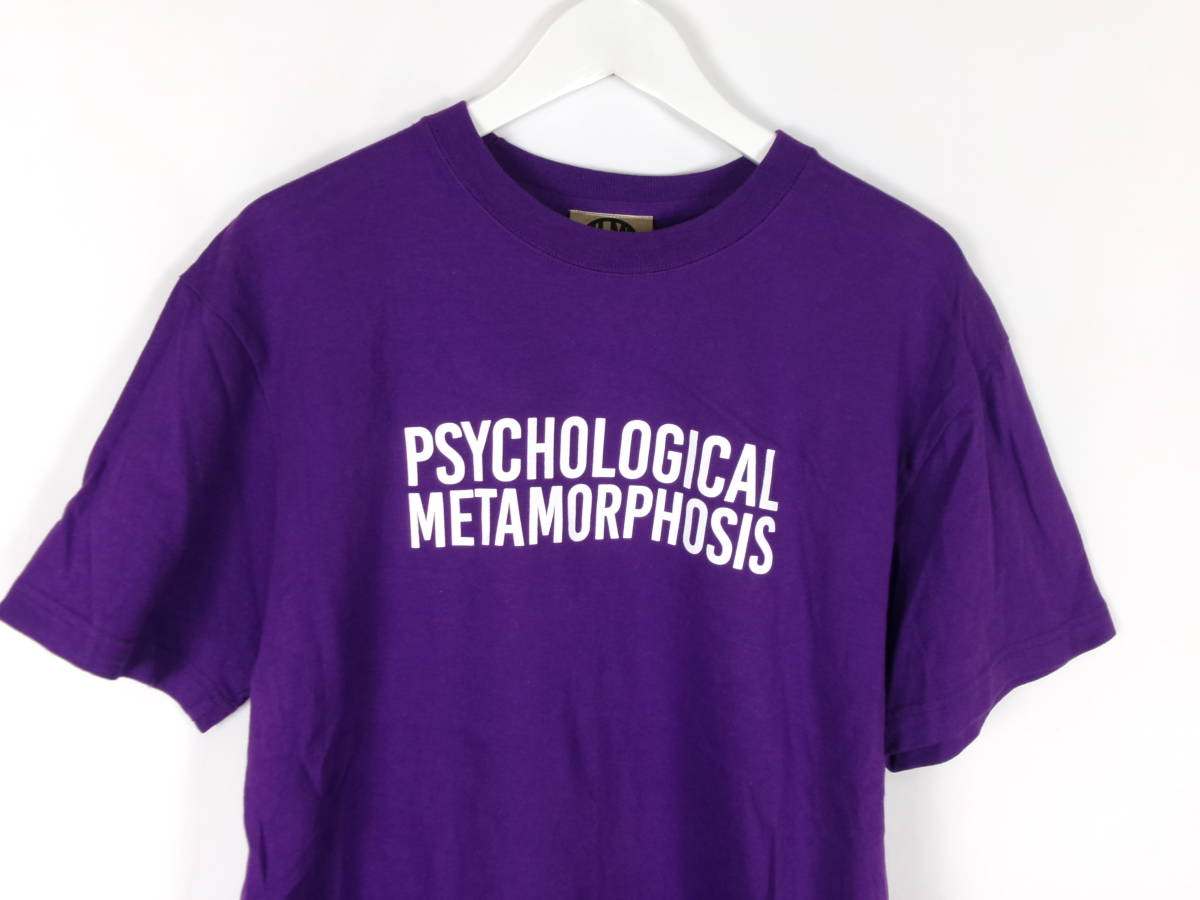 サイコロジカルメタモーフォーセス PSYCHOLOGICAL METAMORPHOSIS Tシャツ オーバーサイズ ロゴプリント 半袖 L メンズ 中古 /EV