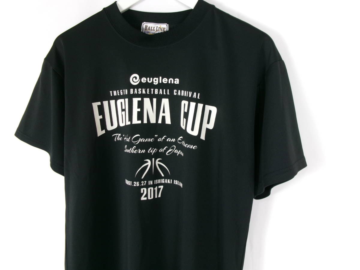 ボールライン BALLLINE Tシャツ プリント 英字 スポーツウェア クルーネック 半袖 M ブラック メンズ 中古 /EV_画像5