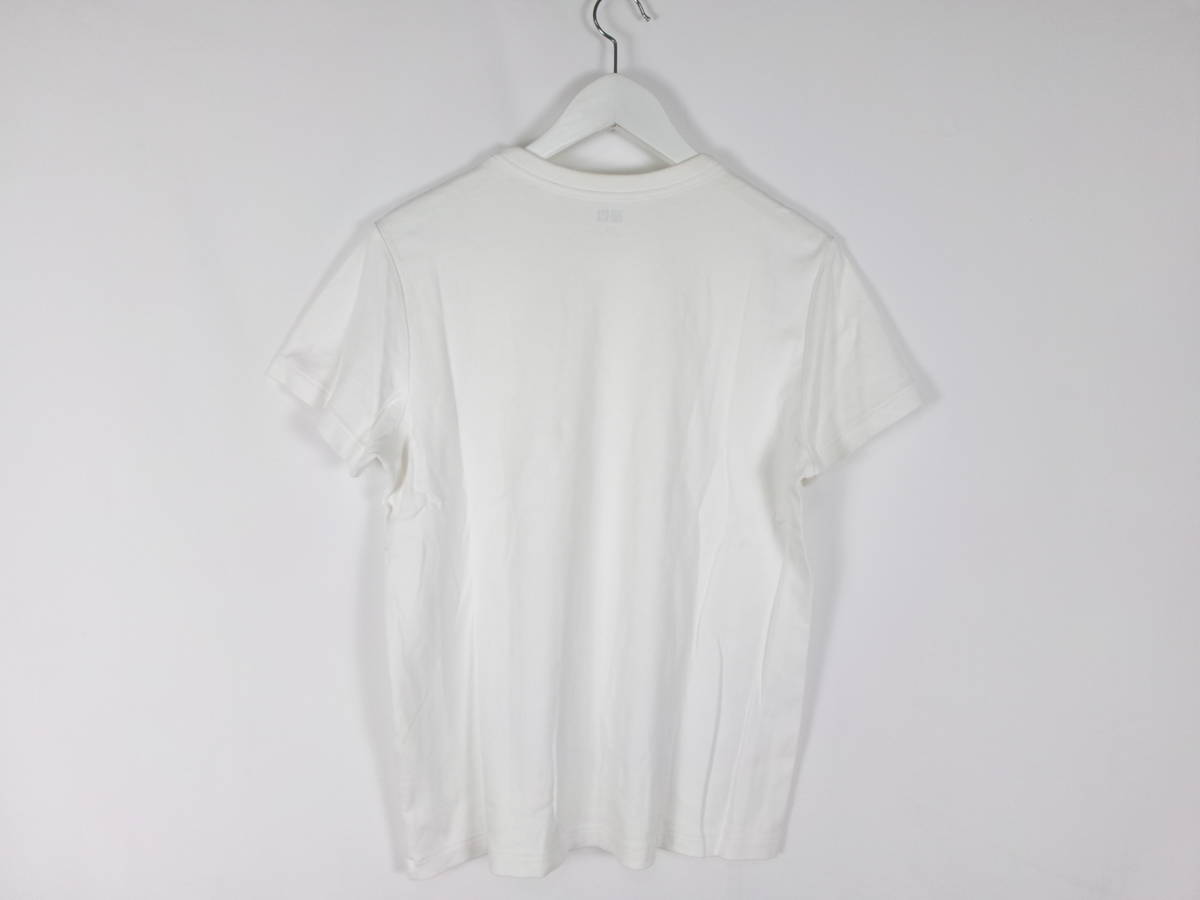 ユニクロユー UNIQLO U Tシャツ カットソー クルーネックT 241-414443 無地 半袖 XXL ホワイト レディース 中古 /EX