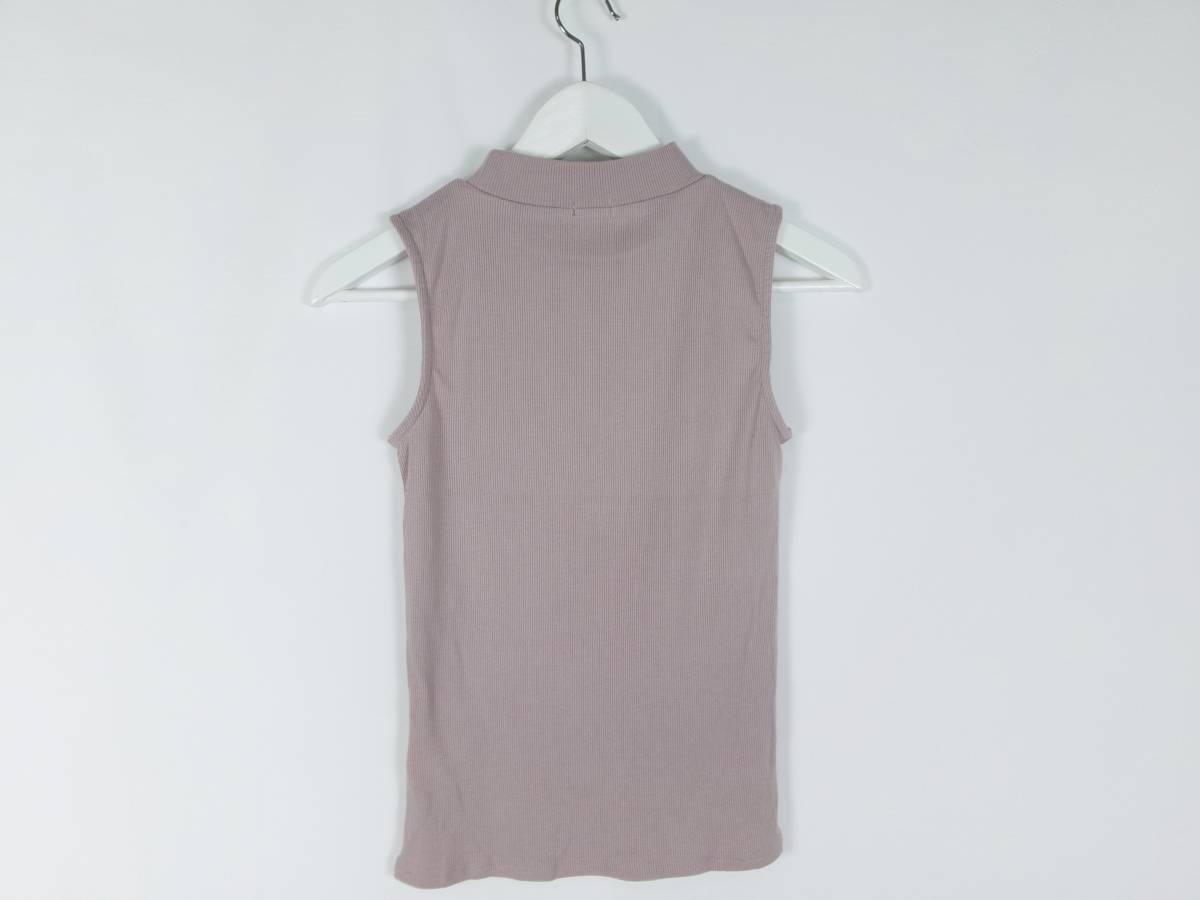 a pre Jules apres jour tank top rib high‐necked cut and sewn no sleeve LL pink beige lady's used /EX